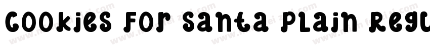 Cookies For Santa Plain Regular字体转换